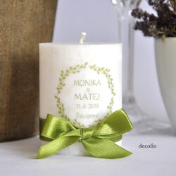 Sviečka - darček pre svadobných hostí #21