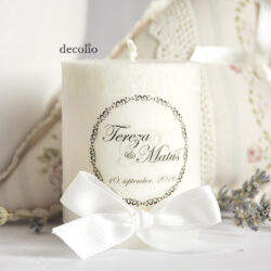 Sviečka - darček pre svadobných hostí #15