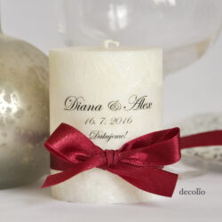 Sviečka - darček pre svadobných hostí #11