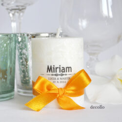 Sviečka - darček pre svadobných hostí a menovka #3