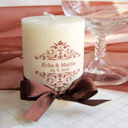 Sviečka - darček pre svadobných hostí #5