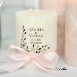 Sviečka - darček pre svadobných hostí #31