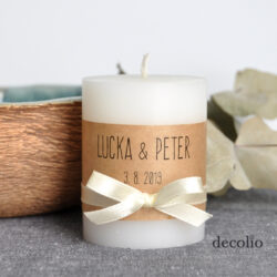 Sviečka - darček pre svadobných hostí #33