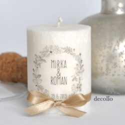 Sviečka - darček pre svadobných hostí #34