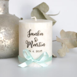 Sviečka - darček pre svadobných hostí #35