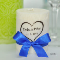 Sviečka - darček pre svadobných hostí #9