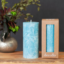 Kryštalická sviečka Turquoise - veľká