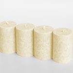 Adventné sviečky Buttercream - rovnako vysoké